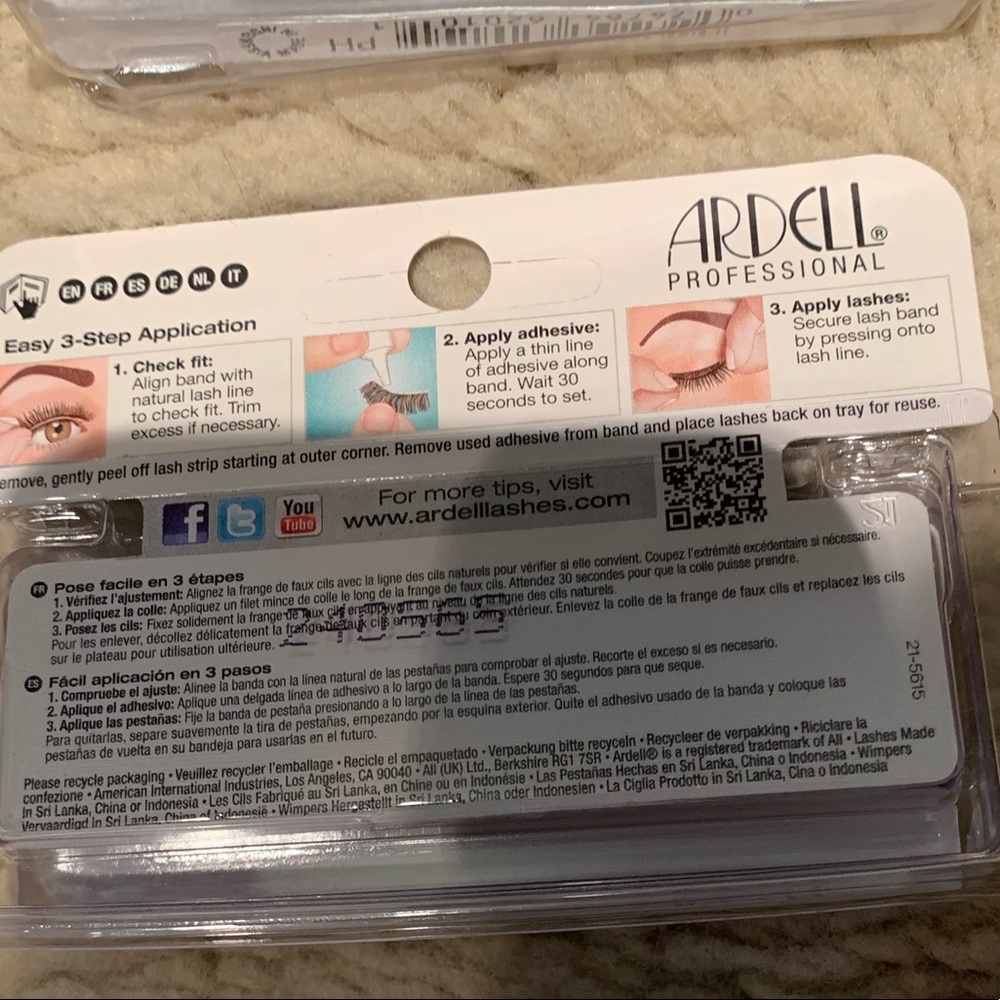 Three ARDELL false eyelashes for sale